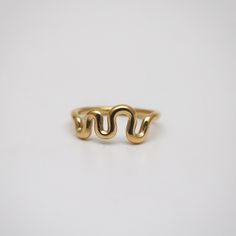 Plated with 18k gold, this simple yet cute Squiggly Wave Ring is another piece for everyday wear.  Wear it solo or stack with our other rings. 18k gold plated Stainless steel base Waterproof and tarnish free Available in US6-8 Ring sizing chart Ring Sizing Chart, Rings Simple Everyday, Silversmithing Jewelry, Preppy Jewelry, Wave Ring, Ringe Gold, Jewelry Accessories Ideas, Dope Jewelry, Ring Ideas