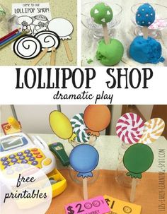 lollipop shop dramatic play with free printables