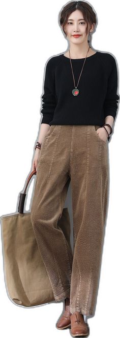 Baggy Corduroy Pants For Winter, Winter Corduroy Pants, Brown Corduroy Winter Bottoms, Brown Corduroy Bottoms For Winter, Beige Corduroy Pants For Fall, Winter Beige Corduroy Bottoms, Beige Corduroy Winter Bottoms, Beige Corduroy Bottoms For Winter, Khaki Corduroy Pants