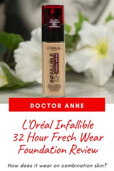 L'Oréal Infallible 32 Hour Fresh Wear Foundation Review L’oréal Infallible Foundation, Loreal Foundation Shades, Loreal Infallible Foundation Shades, Shades Of Foundation, Loreal Infallible Foundation, Loreal Foundation, Infallible Foundation, Foundation Swatches