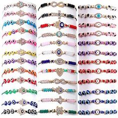 Top Seller for Juego de 36 pulseras de mal de ojo, pulseras mexicanas., Jewelry & Watches Anklets Jewelry, Matching Couple Bracelets, Spiritual Bracelets, Bff Bracelets, Eye Bracelets, Bracelet Pack, Protection Amulet, Evil Eyes, Friend Bracelets