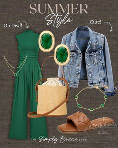 Simply Becca, Green Jumpsuit Outfit, Emerald Green Jumpsuit, Disney Princess Outfits, Jumpsuit Outfit, Cruise Wear, Green Jumpsuit, Carnival Cruise, Princess Outfits