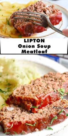 This Lipton Onion Soup Meatloaf recipe is a simple and delicious meatloaf recipe using onion soup mix. Lipton Vegetable Soup Mix Recipes, Onion Soup Mix Meatloaf, Lipton Onion Soup Recipes, Lipton Onion Soup Meatloaf Recipe, Onion Soup Meatloaf Recipe, Lipton Onion Soup Meatloaf, Beef Meatloaf Recipes, Delicious Meatloaf, Beef Meatloaf