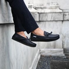 Spring Grove USA Moccasins - Black Cowhide Car Shoe, Moccasins Style, Comfy Slippers, Fresh Shoes, Driving Loafers, Modern Gentleman, Bamboo Fabric, Cowhide Leather, Moccasins