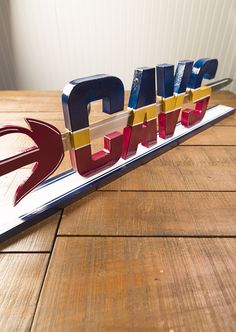 For the Cavs fan who appreciates nice things—this #DIY #Cavs sign will look great on your mantel! Cleveland Cavs, Cleveland Rocks, Basketball Season, Hometown Pride, Basketball Drills, Rust Oleum, Love And Basketball