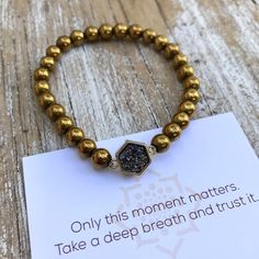 Grounding Energy - Druzy Bracelet Inspiration Bracelets, Attracting Abundance, Druzy Bracelet, Mala Bracelet, Yoga Jewelry, Work Jewelry, Positive Affirmation, Bracelet Collection, Gemstone Bracelets