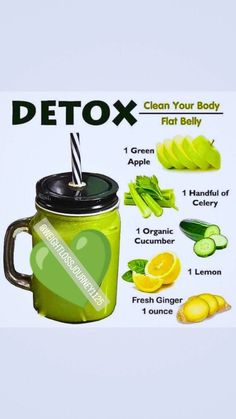 Detox drink Recipe Detox Program, Healthy Detox, Liver Health, Detox Water, Detox Juice, Smoothie Recipe, Detox Diet, Fresh Ginger, Detox Drinks