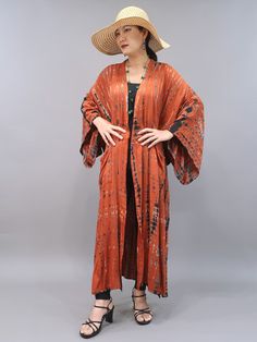 Check out this item in my Etsy shop https://www.etsy.com/listing/1377228349/rust-orange-tie-dye-kimono-hand-dyed Hippie Long Sleeve Kimono One Size, Bohemian Kimono With Natural Dye And Relaxed Fit, Bohemian Kimono With Natural Dye In Relaxed Fit, Bohemian Kimono With Natural Dye, Casual Long Sleeve Kimono With Natural Dye, Hippie Long Kimono For Fall, Long Hippie Kimono For Fall, Fall Hippie Long Kimono, Orange Long Sleeve Kimono For Festivals