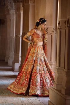 Nikkah Dress, Indian Bride Outfits, Red Lehenga, Traditional Indian Outfits