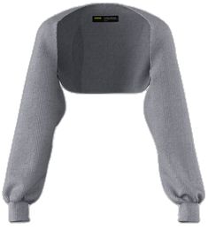 Winter Cropped Stretch Shrug, Trendy Winter Layering Shrug, Trendy Gray Cropped Long Sleeve Sweater, Trendy Gray Crop Top For Fall, Gray Long Sleeve Crop Top For Fall, Gray Cropped Top For Winter, Fitted Gray Cropped Sweater For Fall, Fitted Gray Cropped Sweater For Winter, Grey Shrug