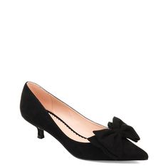 Journee Collection-Orana Pump The Orana pump from Journee Collection radiates charm. An adorable double bow and a cute kitten heel finishes the profile. Double Bow, Cute Kitten, Journee Collection, Kitten Heel, Kittens Cutest, Kitten Heels, Customer Service, Pumps, Sandals