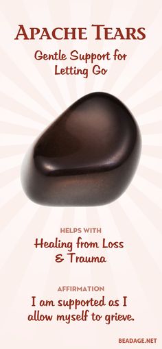 Apache Tears are helpful for surfacing grief held in the emotional body in order to cleanse and heal old trauma or wounds from a previous life. They also have the protective and cleansing properties of obsidian, in an easy to carry form. Apache Tears Crystal Meaning, Opal Healing Properties, Hematoid Quartz Crystal Meaning, Golden Healer Crystal Meaning, Tears Meaning, Apache Tears