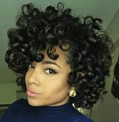 Crotchet Styles, Roller Sets, Fav Hairstyles, Flexi Rods, Short Haircut Styles, Big Curly Hair