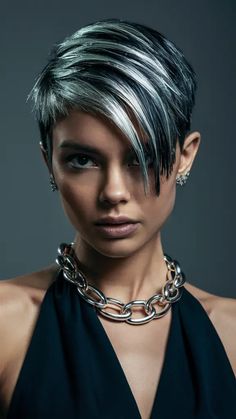 38 Fresh Pixie Haircut Ideas for 2025 – Trendy, Short, Modern, and Cute Styles for Women Pixie Bangs Long Hair, Ombre Pixie Hair, Short Hair Dye Ideas Pixie Cuts, Pixie Haircolor Ideas, Edgy Short Hair For Women, Pixie Cut Dyed Hair, Pixie Color Ideas, Blonde To Ginger, Asymetrical Haircut Edgy