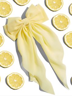 A classic hair bow dresses up any outfit instantly! This soft and silky bow clip has long, flowing tails that add a bit of drama. Yellow Hair Bow, Bow Dresses, Birthday Things, Piercing Kit, Classic Hair, Tail Hair, Hair Bow Clip, Yellow Bow, Bow Hair Clip