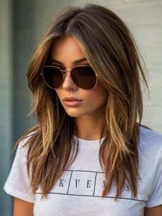 Rambut Brunette, Fall Hair Trends, Long Hair Cuts, Great Hair, Hair Dos, Gorgeous Hair, Fall Hair, Hair Looks, Medium Length Hair Styles