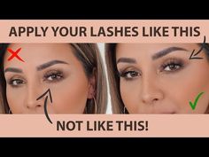 EASY WAY TO APPLY FALSE EYELASHES 2021 | NINA UBHI - YouTube Nina Ubhi, Makeup Influencer