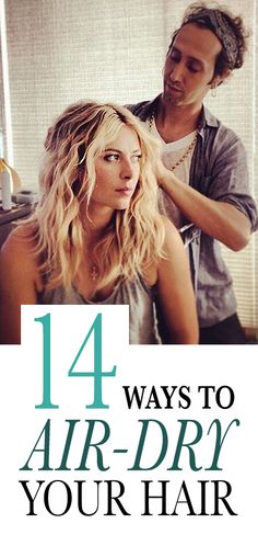 14 Ways to Air-Dry Your Hair (No Matter Your Hair Type): We've found the best techniques for air-drying your hair into beachy waves, polished bends, and pretty spirals. Each and every one has been vetted and perfected—by celebrities, their hairstylists (like Maria Sharapova's textured hairstyle by hairstylist Adir, pictured above), and the Allure editors who'd rather be on the beach than holed up in a bathroom blow-drying their hair. | allure.com Maria Sharapova, Good Hair Day, Beauty Bar, Great Hair, Hair Today, Up Girl, Beach Waves, Looks Style