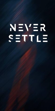 a poster with the words never seattle in white on a black background and blurry image