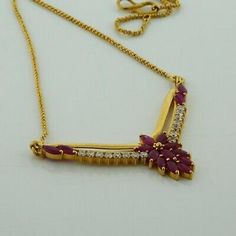 22K Yellow Gold Ruby Marquise and CZ Chevron Necklace, 15 marquise rubies, 2.5x6mm, 16 round CZ brilliant stones, 16 inch length, 2 inch chevron pendants, S hook handmade, Circa 1990, 13.15 grams Stock # BB261N06 This listing contains photographs of the actual item you will receive. Our items are in excellent condition with little or no signs of wear and many are one of a kind pre-owned estate finds. Please look closely at the pictures in this listing as they are part of the product description. Gold Marquise-cut Ruby Jewelry, Gold Ruby Marquise Cut Jewelry, Gold Marquise Cut Ruby Jewelry, Gold Ruby Jewelry With Marquise Cut, Luxury Marquise Ruby Gold Jewelry, Marquise Ruby Jewelry With 17 Jewels, Chevron Necklace, S Hook, Boston Ma