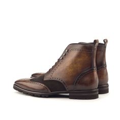 Theron Military Brogue Boots - Q by QS Men Dress Boots, Mens Dress Boots, Brogue Boots, Men Closet, Custom Design Shoes, Dress Boots, Military Boots, Fine Print, Men's Footwear