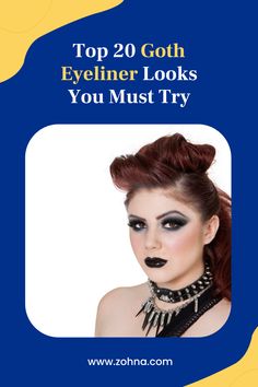 Explore the top 20 goth eyeliner looks with our step-by-step guide. Master your gothic style with these edgy and stunning eyeliner designs. Goth Eyeliner Looks, Edgy Eyeliner, Goth Eyeliner, Eyeliner For Hooded Eyes, Thick Eyeliner, Red Eyeliner, Graphic Eyeliner