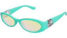 Gucci sunglasses model GG1660S GG Logo line panthos injection frame color code 007 shiny solid turquoise with light-blue temple and solid light yellow + ml iris lenses. Authorized Gucci online reseller. Your glasses will come with the original case and accessories and will be covered by a 12-month global warranty. Gucci Green Polarized Sunglasses, Blue Gucci Sunglasses With Gradient Lenses, Gucci Blue Sunglasses With Gradient Lenses, Gucci Green Sunglasses With Mirrored Lenses, Trendy Blue Gucci Sunglasses, Gucci Green Sunglasses With Uv Protection, Gucci Casual Green Sunglasses, Casual Green Gucci Sunglasses, Monochrome Color Palette