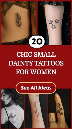 20 chic small dainty tattoos for women