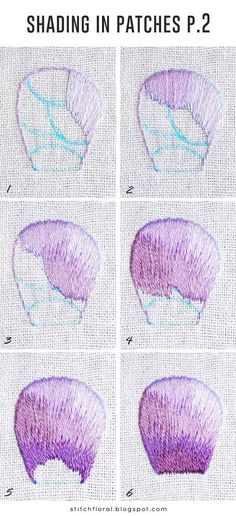 four pictures showing how to use the shading in patches p2