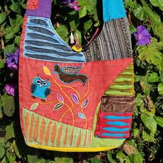 "These Colorful Boho Bags are just the perfect bag to carry anything in. There will be variations in the colors. Dimensions are 15\" Across, 12\" long 4\" wide There is a 6\" pocket wide and 6\" deep, 1 small pocket on strap and outside on front of the bag. What's nice is the strap is wide so it won't cut into your shoulder if the bag gets heavy. Great for toting as an overnight bag, beach or even for a quick shopping spree. Light Cotton, adds no weight to whatever you are carrying. Great to hav Multicolor Hippie Shoulder Bag For Festivals, Hippie Cotton Shoulder Bag For Daily Use, Hippie Multicolor Rectangular Shoulder Bag, Bohemian Shoulder Bag For On-the-go With Large Capacity, Bohemian Shoulder Bag With Large Capacity For On-the-go, Easy Meditation, Orgonite Pyramids, Bohemian Bags, Tibetan Singing Bowls