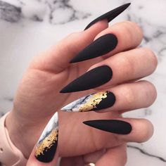 Edgy Nails, Grunge Nails, Stiletto Nails Designs, Makijaż Smokey Eye, Luxury Nails, Coffin Nails Designs