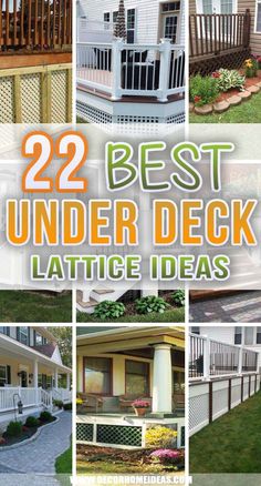 the best deck lattice design ideas for your home or yard in this article, you will find