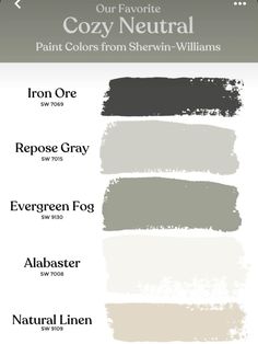 the different shades of gray paint