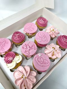 Baby shower cupcakes Baby Girl Cupcakes Ideas, Its A Girl Cupcakes, Girl Baby Shower Cupcake Ideas, Baby Girl Cupcake Ideas, Baby Shower Cupcakes For Girl, Cupcake Baby Shower Girl, Baby Shower Cupcakes Girl, Pink Baby Shower Cupcakes