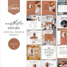 the social media postcard is designed to look like it has many different images on it