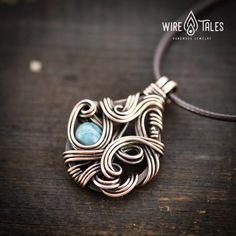 Wire wrapped bohemian style copper necklace pendant with natural Apatite gemstone. Copper was oxidized to create antique look and to highlight the details of the wire work. It is a unisex necklace so it fits both men and women. This copper necklace comes with brown waxed cotton cord which has adjustable sliding knot and it can easily be adjusted to your preferred length( approximately from 12 to 24 Inches). This necklace was made out of natural copper wire, so it is going to get darker over the Handmade Turquoise Copper Wire Necklace, Handmade Turquoise Necklace With Copper Wire, Turquoise Copper Wire Necklace For Gift, Turquoise Copper Wire Necklace As Gift, Turquoise Copper Wire Necklace Gift, Bohemian Copper Wire Pendant Jewelry, Bohemian Hand Forged Necklace As Gift, Bohemian Jewelry With Gemstone And Copper Wire, Handmade Bohemian Apatite Necklaces