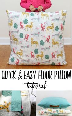 Sew up some cozy, flannel floor pillows for fall with this easy sewing tutorial! Leather handles make them easy to move around; these are perfect for laying on while you read books or play board games. A DIY floor cushion makes it easy to complement your decor or let your kids pick out their favorite fabric! Click through to read this sponsored post and get links for these beautiful fabrics from JOANN. #sewing #ad #fall Diy Floor Cushion, Flannel Projects, Pillow Sewing, Cushion Tutorial, Handmade Tutorial, Pillow Tutorial, Diy Event, Beautiful Fabrics, Beginner Sewing Projects Easy