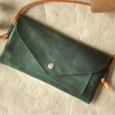 Leather Bag For Cell Phone And Credit Card Nothing Else, Small, New, Never Used. Green Satchel Phone Bag For Everyday, Green Everyday Pouch Phone Bag, Everyday Green Pouch Phone Bag, Green Everyday Phone Bag Pouch, Green Everyday Shoulder Phone Bag, Green Pouch Phone Bag For Everyday Use, Green Everyday Use Phone Pouch Bag, Envelope Mobile Phone Bag For Everyday Use, Everyday Leather Envelope Bag