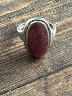 In good condition, light signs of wear. Inner diameter is 18 mm Collectible Oval Ruby Ring In Silver, Collectible Silver Ruby Ring, Silver Oval Ruby Ring With Large Stone, Silver Ruby Ring With Large Stone For Anniversary, Oval Ruby Ring With Large Stone In Silver, Silver Enamel, Lighted Signs, Vintage Brooches, Rings Statement