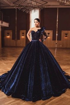 Prom Dresses and Prom Gowns UK | Babyonlinedress UK Dark Purple Gown Elegant, Dark Purple Ball Gown, Velvet Ball Gown, Dubai Dress, Ball Gown Quinceanera Dresses, Princess Evening Dress, Glitter Prom Dresses, Elegant Gowns, One Shoulder Prom Dress