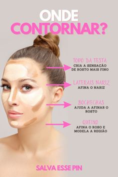 promoção shopee, Maquiagem na shopee, maquiagem para iniciantes. Round Face Makeup, Makeup Tips Foundation, Makeup Advice, Neutral Makeup, Kids Makeup, Makeup Tips For Beginners, Christmas Makeup, Face Contouring, Contouring And Highlighting