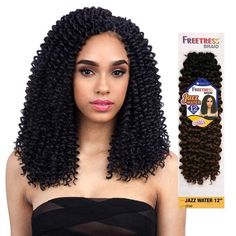 JAZZ WATER 12 Inch - Freetress Synthetic Crochet Braid Type: Synthetic Hair Crochet Braid Overview: Hair that dazzles Crochet and latch hook Box Braid Hair, African Print Pants, Hair Crochet, Types Of Braids, Crochet Braid, Cornrow Hairstyles, Latch Hook, Current Fashion Trends, Crochet Braids