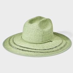 Create An Amazing Sunny-Day Look With The Paper Straw Machine Weave Rancher Hat With Cotton Rope Band From Universal Thread. This Green Straw Rancher Hat Features A Woven Design For Natural Charm. Designed With A Pull-On Style, This Paper Straw Hat Comes With A Cotton Rope Chin Band With Toggle Closure For A Nice Fit, While The Wide Brim Keeps Your Eyes Shielded From The Sun. Universal Thread Paper Straw Rancher Hat Machine Woven Cotton Rope Band With Toggle Closure 4.5in Brim Closure Type: Pull Rancher Hat, Woven Design, Paper Straws, Cotton Rope, Universal Thread, Woven Cotton, Wide Brimmed, Straw Hat, Cotton Weaving