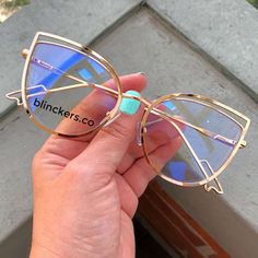 Blue Glasses Frames, Glasses Women Fashion Eyeglasses, Gold Glasses Frames, Glasses Inspiration