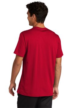 Sport-Tek ® PosiCharge ® Strive Tee - DEEP RED - S | Sport-Tek PosiCharge Strive Top in Deep Red Size Small | Polyester Blend Red Kap, Iron Red, Wholesale Clothing, Deep Red, Graphic Shirts, Karl Lagerfeld, Athleisure, Hollister, Adidas Originals