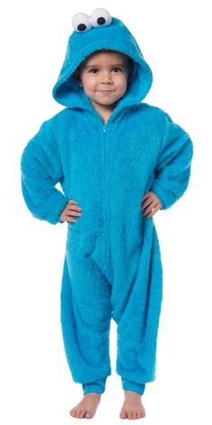 PRICES MAY VARY. THIS IS AN OFFICIALLY LICENSED COSTUME PAJAMA UNION SUIT - Curl up and have a cozy night in with these officially licensed Sesame Street union suits! Time to join Elmo and his friends with the whole family on fun adventures. Perfect for a gift to a loved one SIZING / SOFT FABRIC BLEND - This union suit is made of a polyester fabric giving it a smooth and soft feel. Easy care instructions: machine wash cold with like colors, tumble dry low, remove promptly, and do not iron. The u Toddler Cookies, Union Suit, Pajama Outfit, Soft Eyes, Oscar The Grouch, One Piece Pajamas, Sesame Street, Monster Cookies, Soft Fabrics