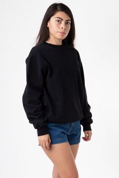 Made from a luxurious 14oz fleece, this crewneck is incredibly soft and warm, yet still breathable and moisture-wicking. The loose fit allows for a full range of motion, making it perfect for everything from running errands to lounging around the house. The ribbed cuffs and hem keep the cold out. This crewneck is Piece Dyed. Our piece-dyed crewneck sweaters fabric is dyed before they're cut and sewn, which results in a more uniform color distribution throughout. This means you'll get a crewneck White Crew Neck, Sweatshirt Fabric, Cute Sweatshirts, Fleece Sweater, Sweaters And Leggings, Range Of Motion, Jumper Sweater, White Sweatshirt, Sweater Jacket