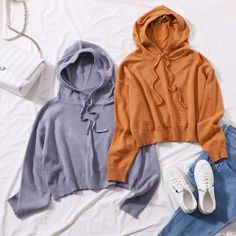 Shein Basics, Gymnastics Workout, Women Sweaters, Hooded Sweater, Drop Shoulder, Rain Jacket, Sweaters For Women, Sweatshirts Hoodie, Sweatshirts