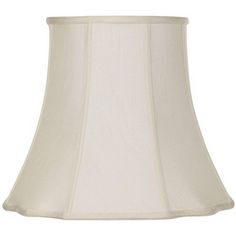 a white lamp shade on a white background