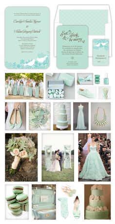 a collage of different wedding colors and designs